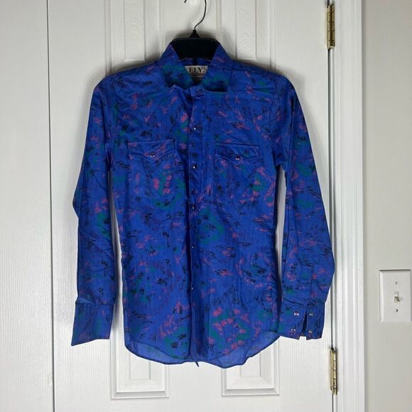 Ely Cattleman Boys Button Down Shirt 12/14 - Picture 1 of 3